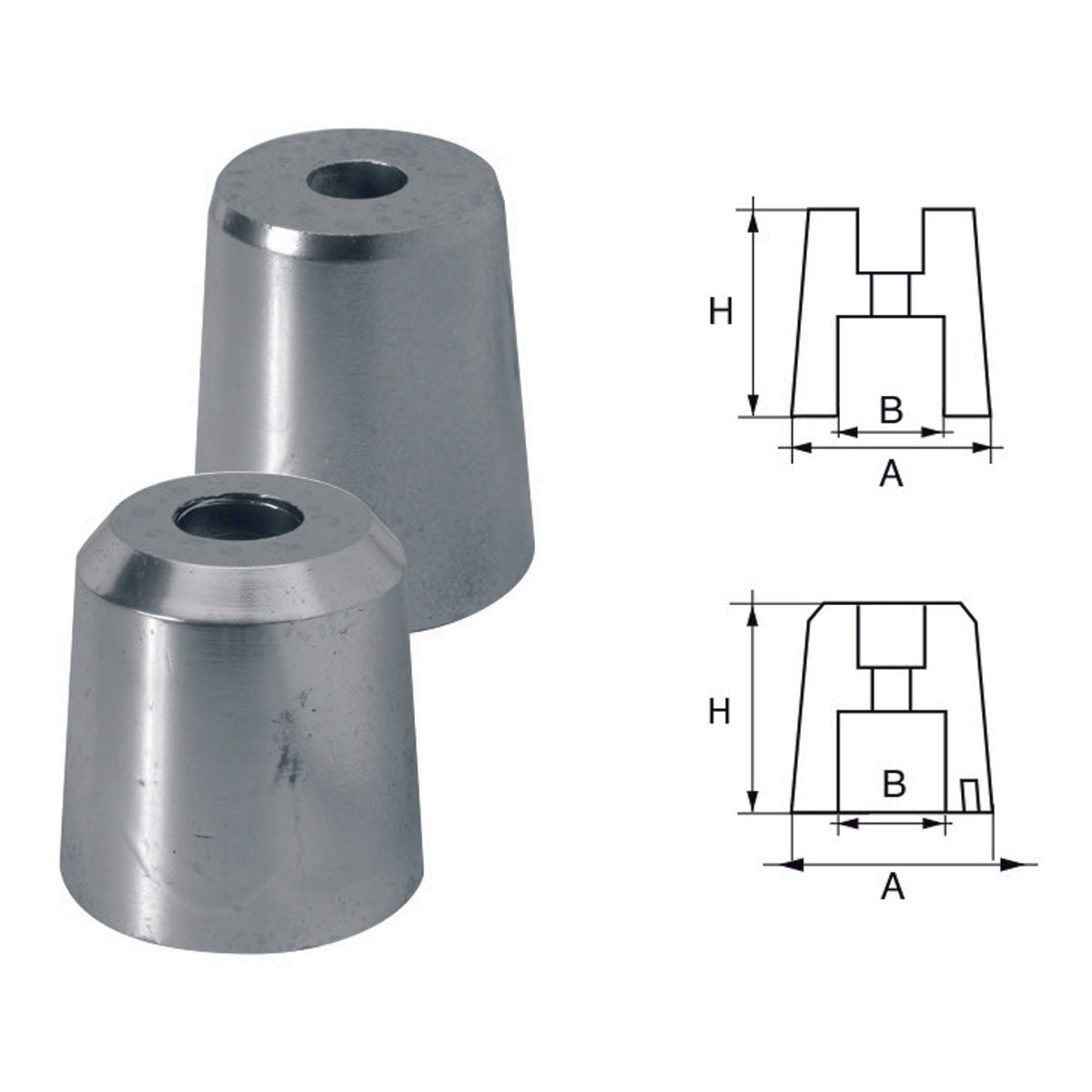 Fonp-Anode für Reggiani-Achsen und -Propeller
