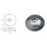 Ánodo Fonp para cascos y espejos de popa