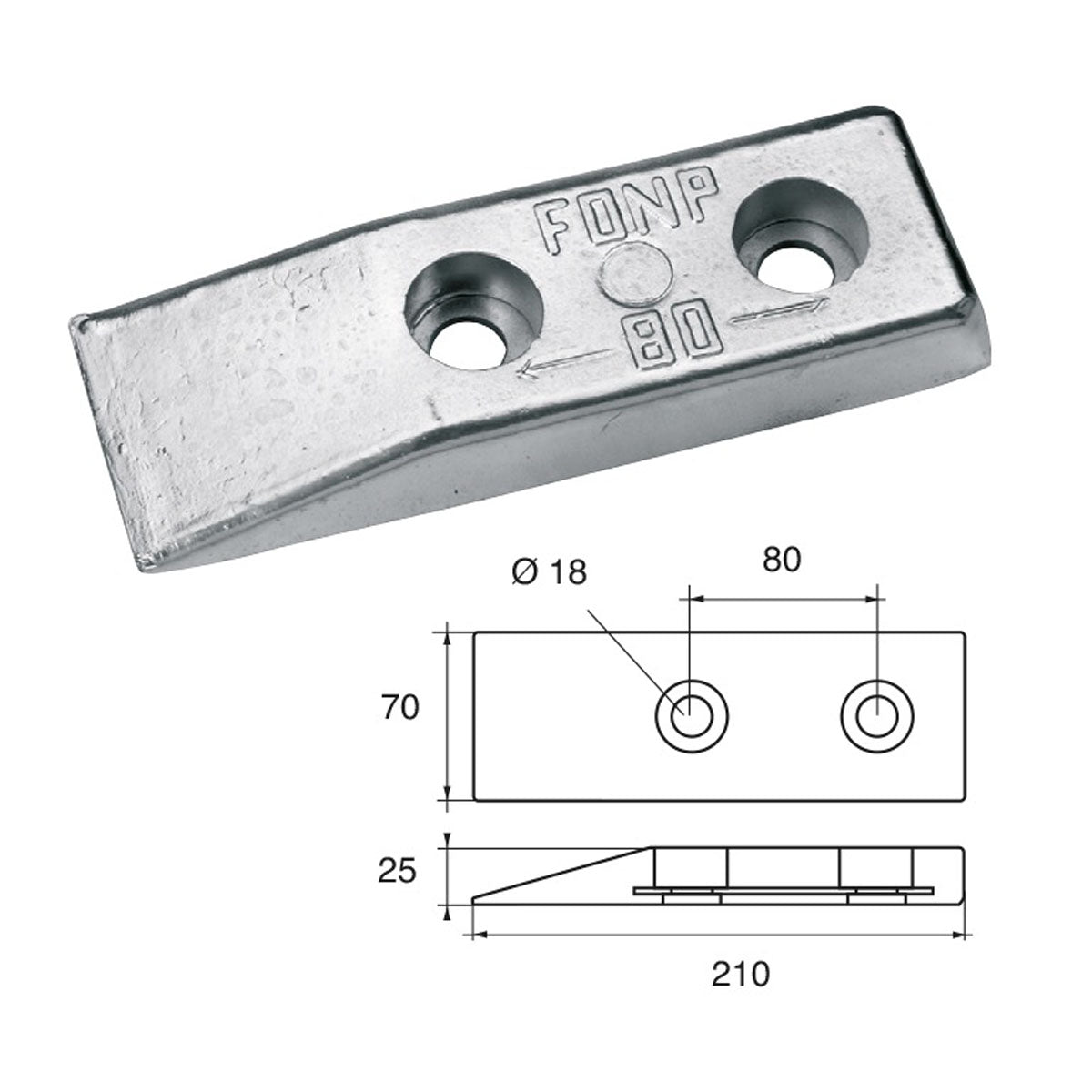 Fonp Anodo carene art. POLIPODIO NC008