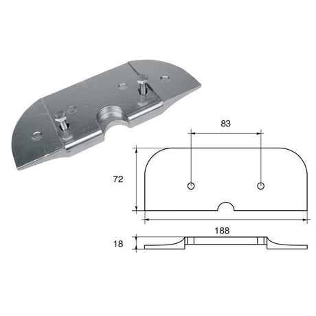 Fonp Anodo per motori Mercury Mercruiser