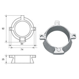 Fonp Anodo per motori Mercury Mercruiser