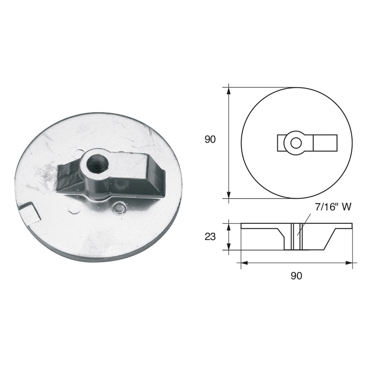 Fonp Anodo per motori Mercury Mercruiser