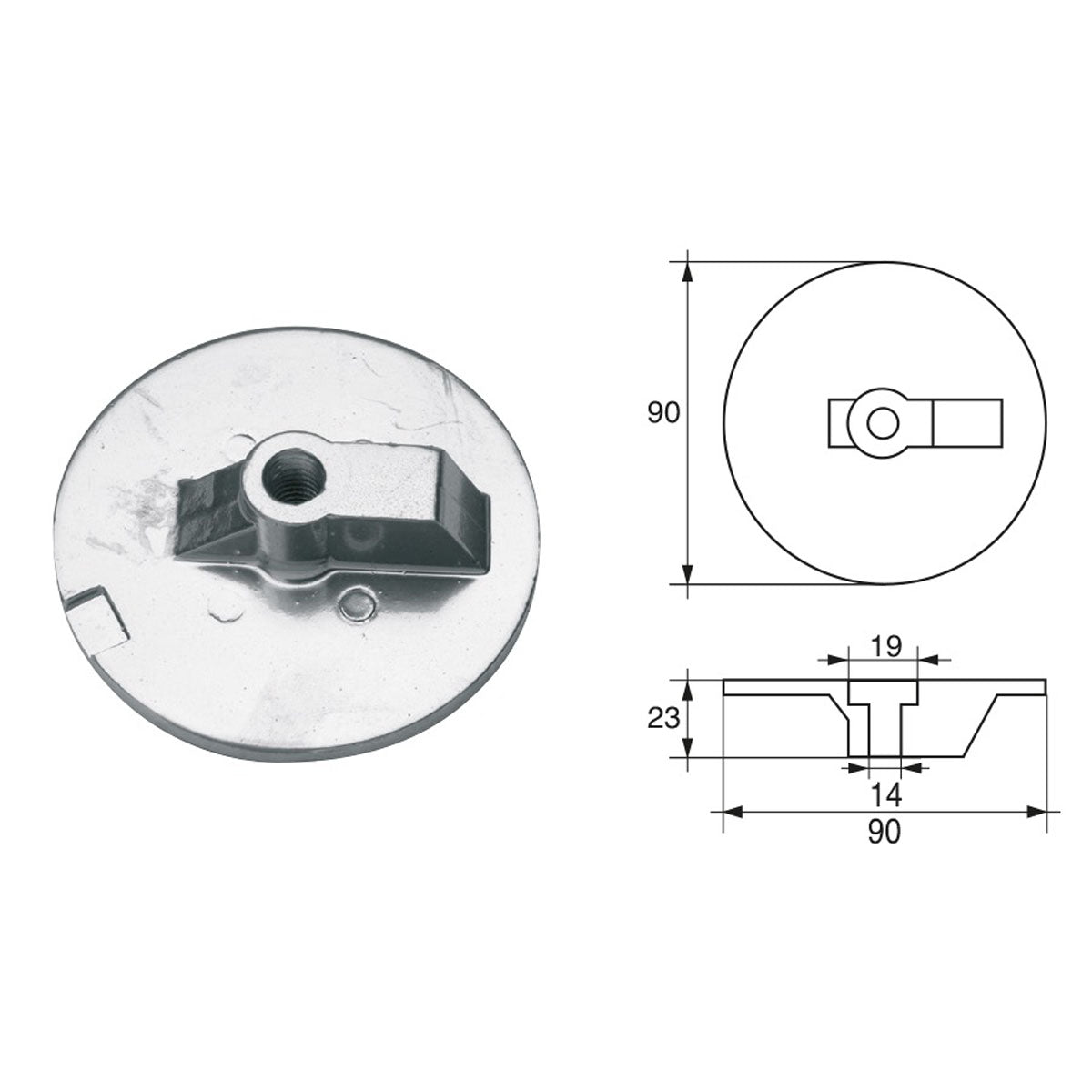 Fonp Anodo per motori Mercury Mercruiser