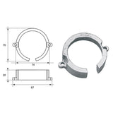 Fonp Anodo per motori Mercury Mercruiser