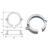 Fonp Anodo per motori Mercury Mercruiser