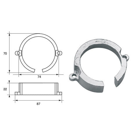 Fonp Anodo per motori Mercury Mercruiser