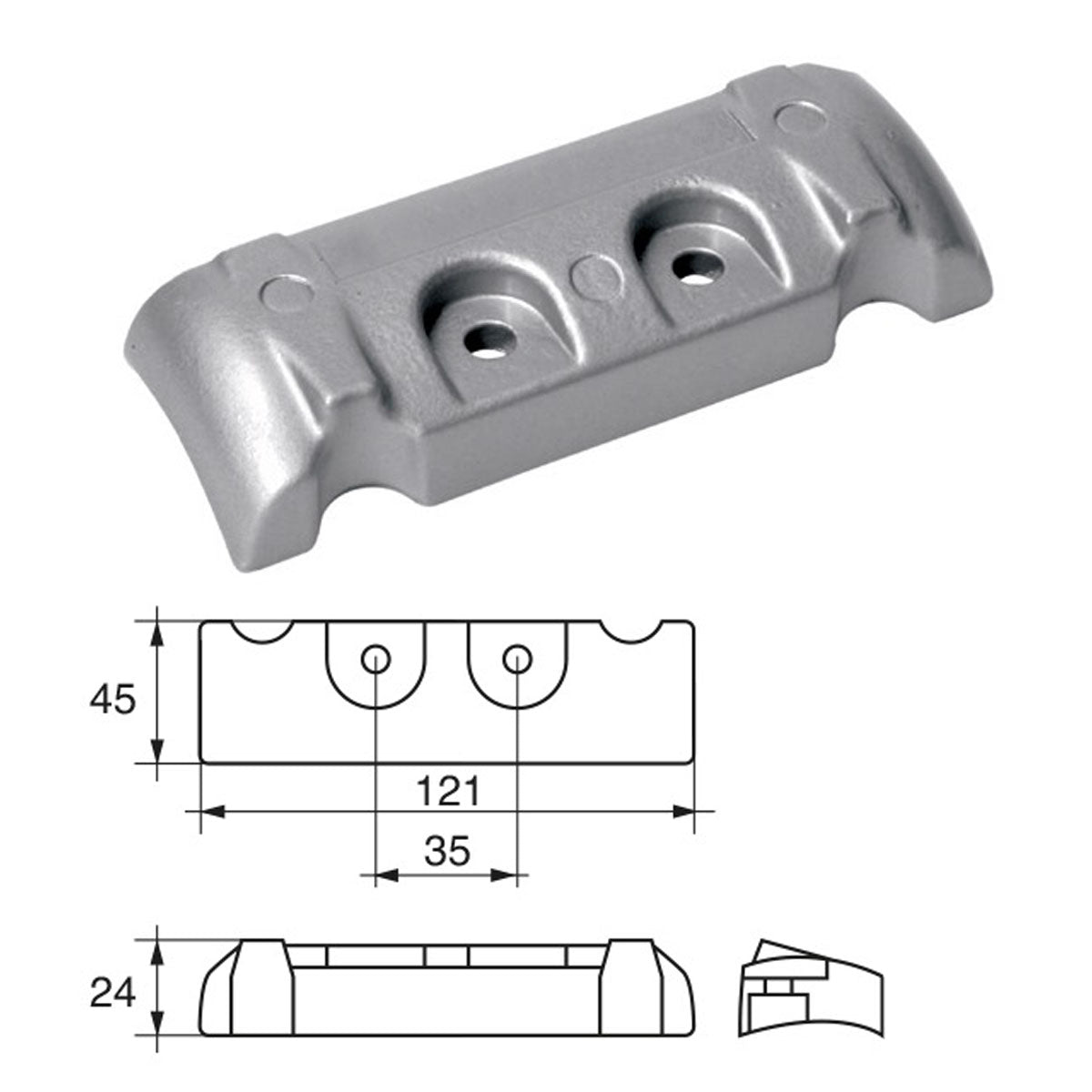 Fonp Anodo per motori Mercury Mercruiser