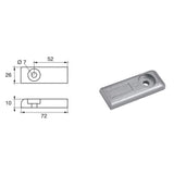 Fonp Anodo per motori Mercury Mercruiser