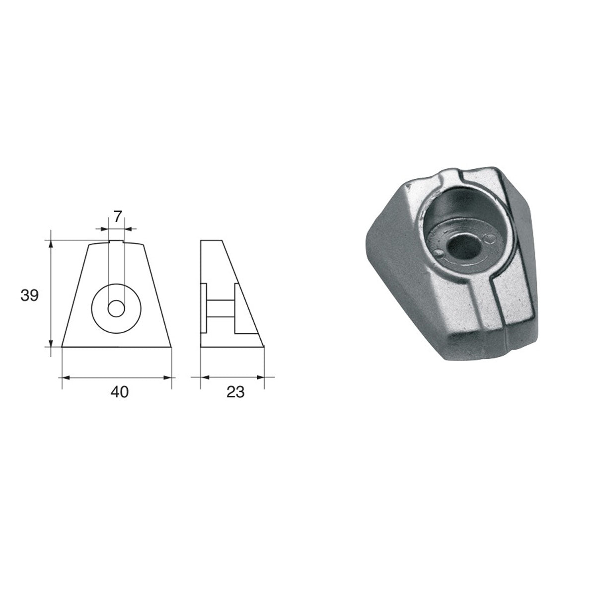 Fonp Anode for Suzuki engines item: POLIPODIUM SU008