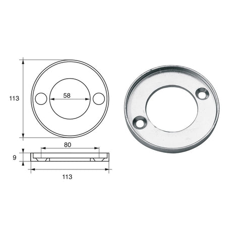 Fonp Anodo per motori Volvo-Penta