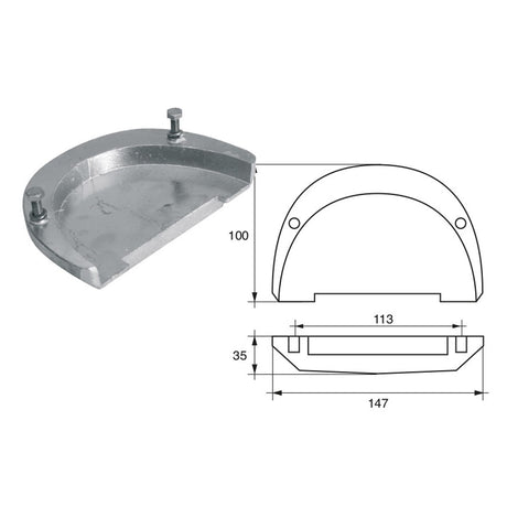 Fonp Anodo per motori Volvo-Penta