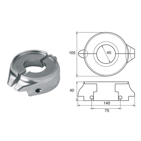 Fonp Anodo per motori Volvo-Penta