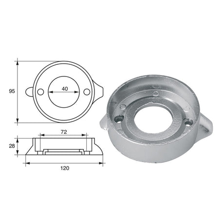 Fonp Anode for Volvo-Penta Engines