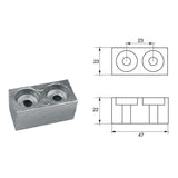 Fonp Anodo per motori Yamaha-Mariner