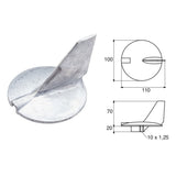 Ánodo Fonp para motores Yamaha-Mariner