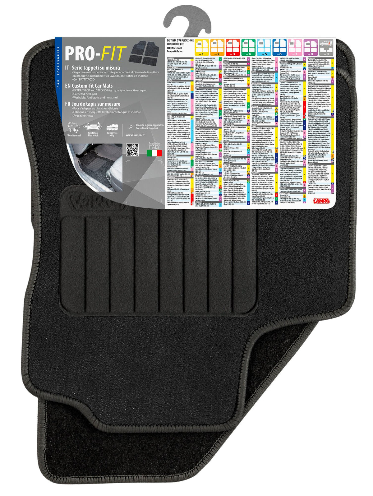 Lampa Pro-Fit, serie tappeti su misura - PF-1 - Nero 25151