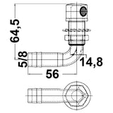 Trem Mirror Polished Stainless Steel Fuel Vent