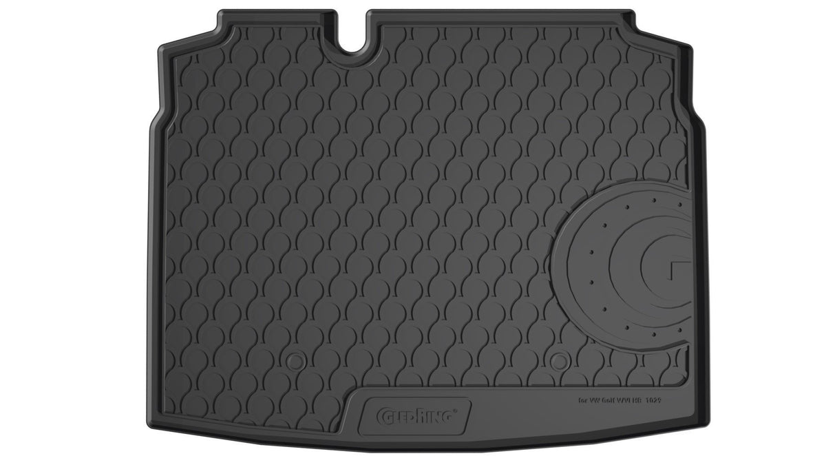 Vasca baule gomma Volkswagen Golf V 3p 11/03>10/08 con ruota di scorta 25388