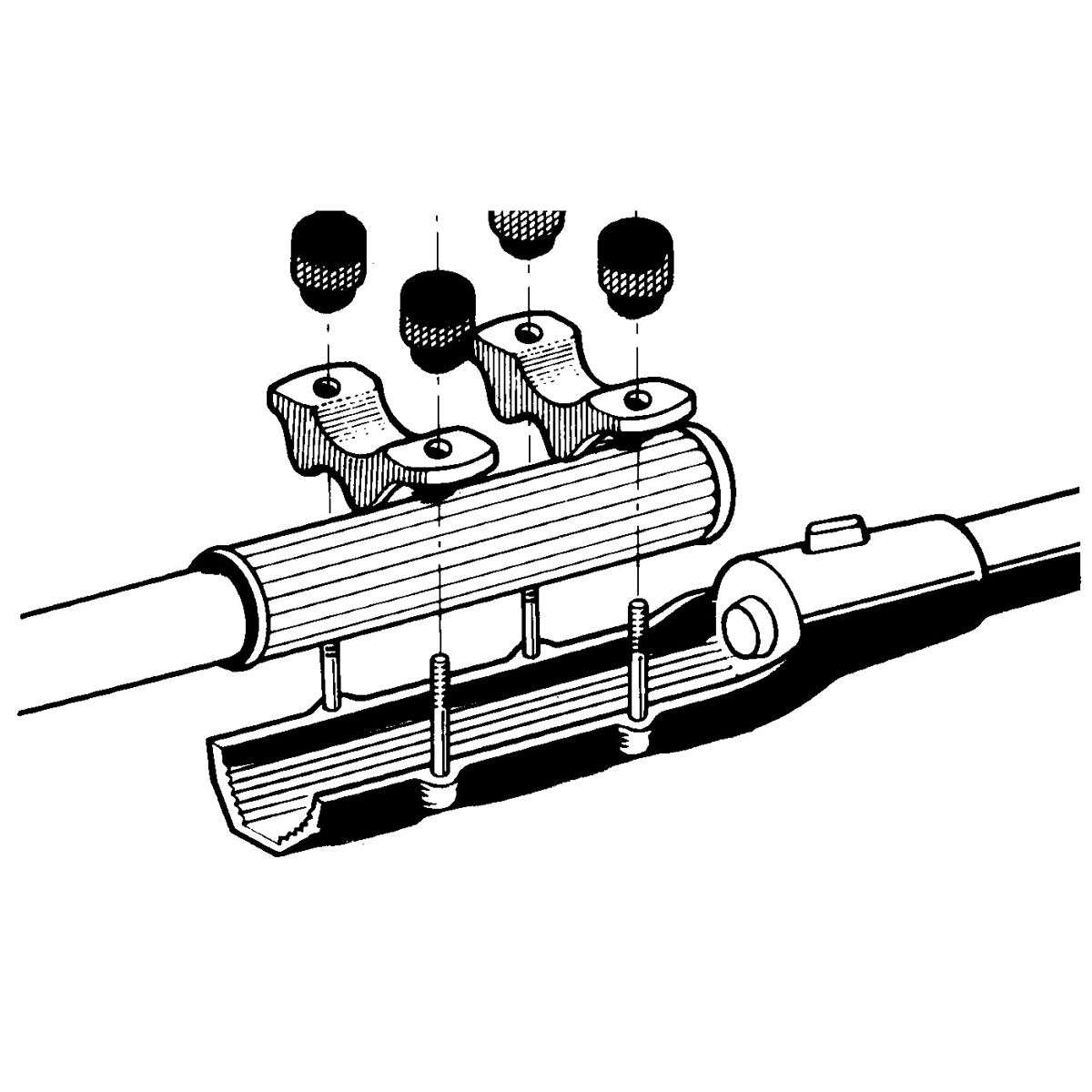 Trem Barra prolunga di guida Lunghezza mm 700