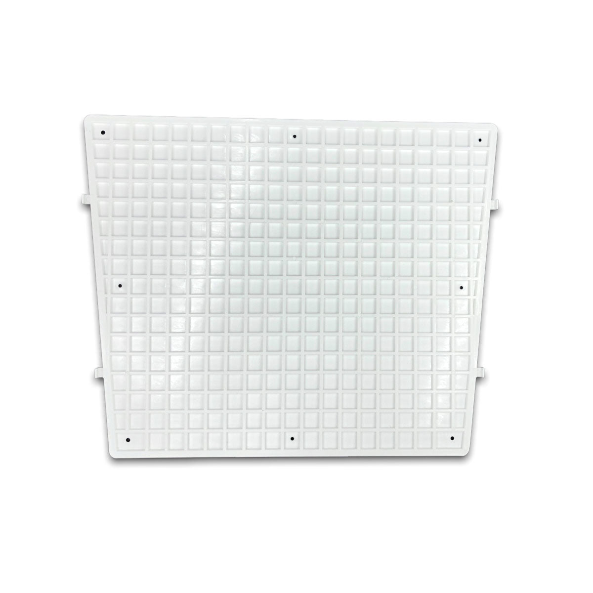 Trem Knurled plastic stern protector plate White dimensions mm 450x360