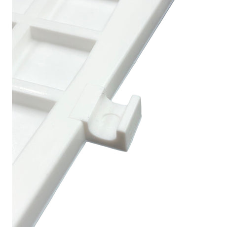 Trem Piastra proteggi poppa plastica zigrinata Bianco dimensioni mm 450x360