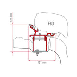 Fiamma Kit adattatore tendalino per VW Crafter/MAN TGE L3 H3 senza guida tetto