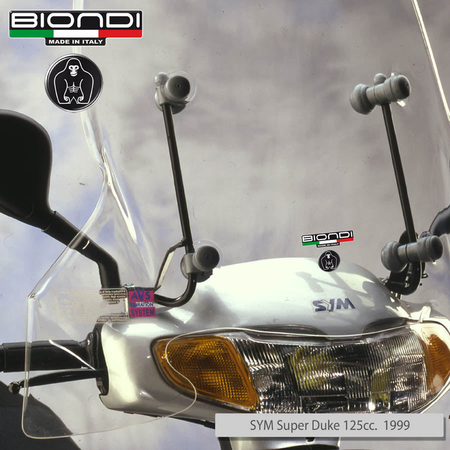 Biondi Parabrezza Pro Trasparente + Kit Attacchi FAAM Roller Elettrico 2003