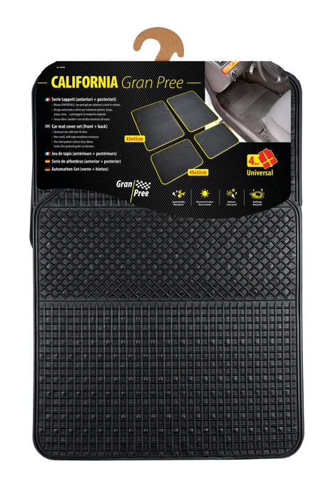 Gran Pree California Gran Pree, serie tappeti universali in pvc 4 pezzi