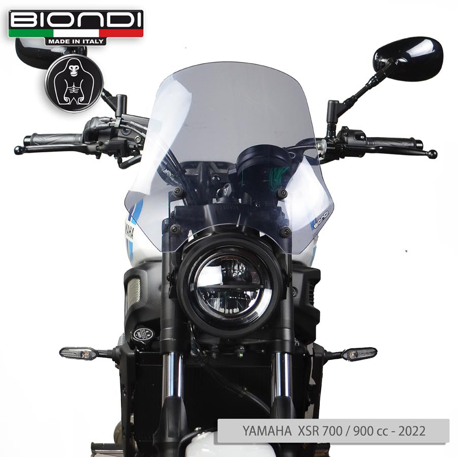 Biondi Cupolino Touring Fumè Chiaro Benelli / Moto Guzzi V7 / Triumph Bonneville / Yamaha XSR