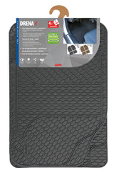 Lampa Drena 4 Tappetini Auto Universali in PVC 4 pz - Grigio