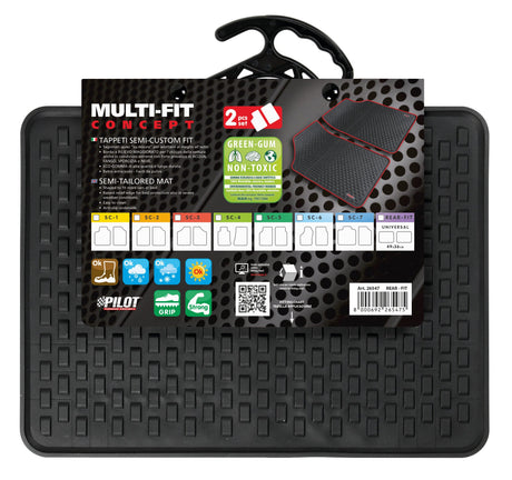 Pilot Multi-Fit Concept, tappeti semi-custom-fit, 2 pz - REAR-FIT - Posteriore