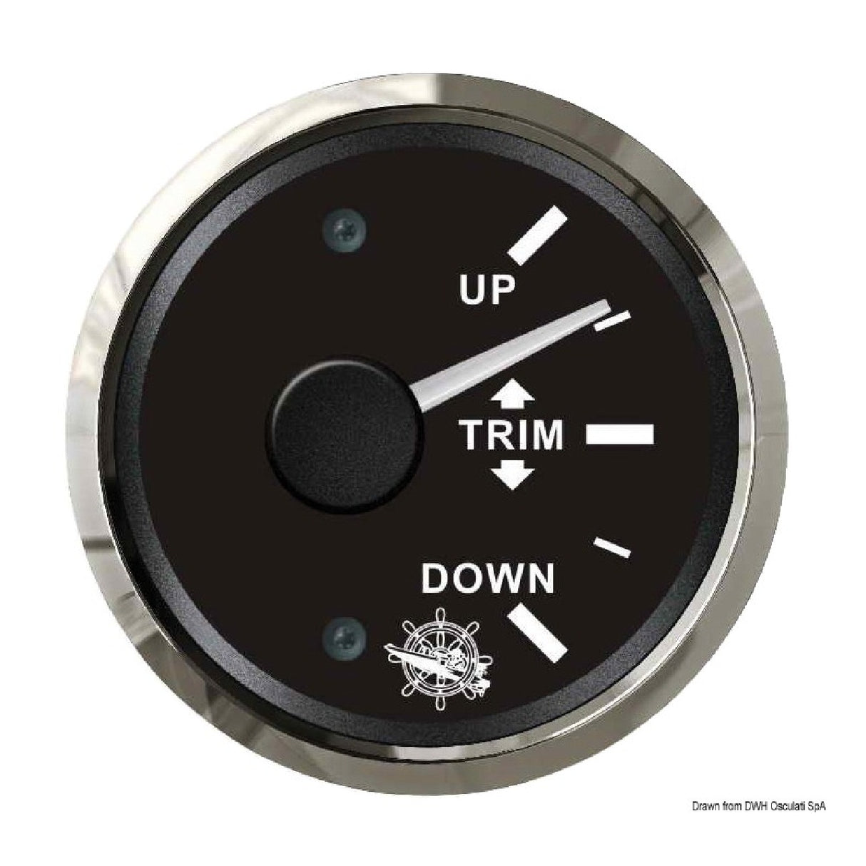 Osculati Indicatore trim 0-190 ohm nero/lucida 27.321.20