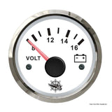 Osculati Voltmeter 8/16 V weiß/glänzend 27.322.14