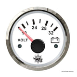 Osculati Voltímetro 18/32 V blanco/brillante 27.322.15