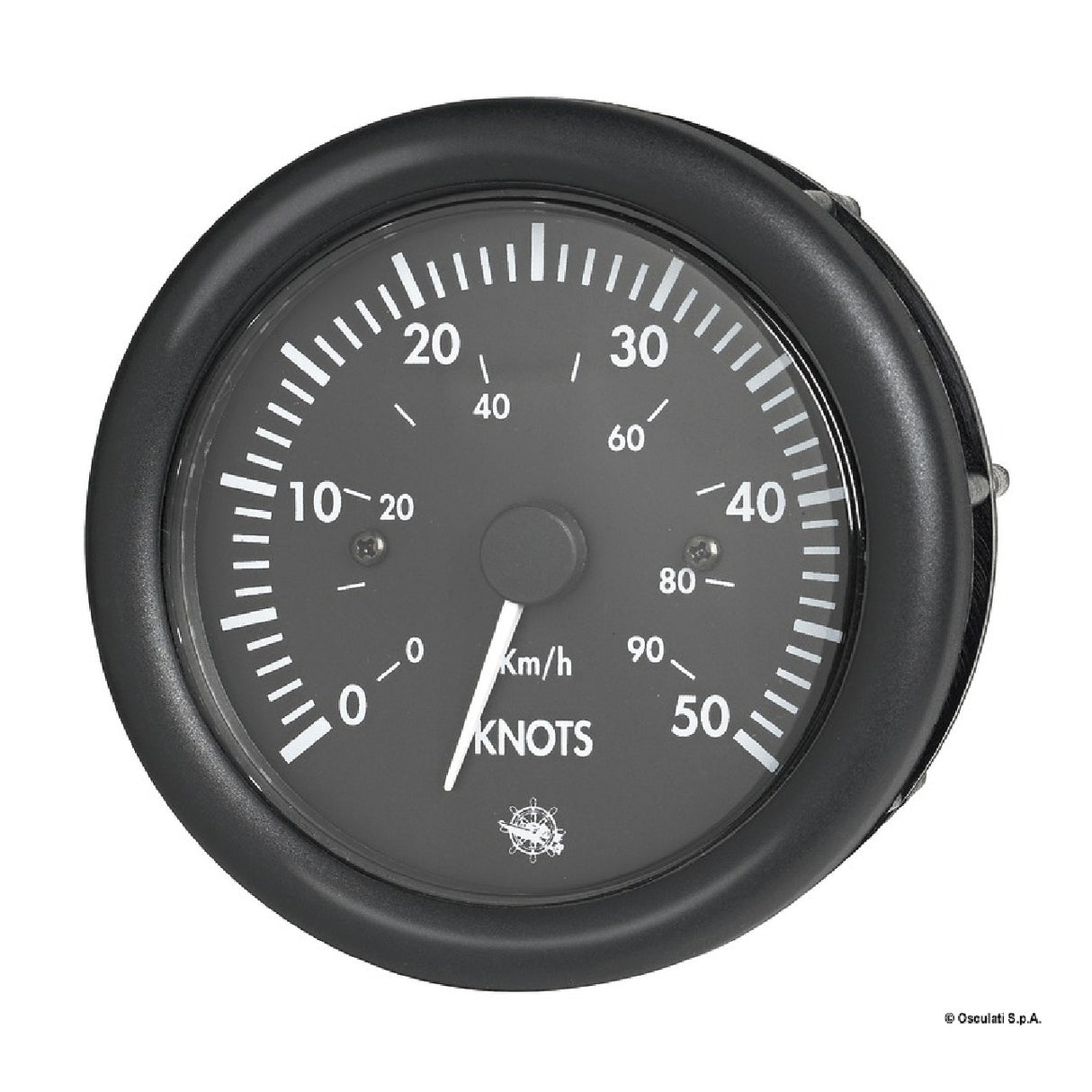 Osculati Speedometer 30-50 knots 12 V black 27.422.01