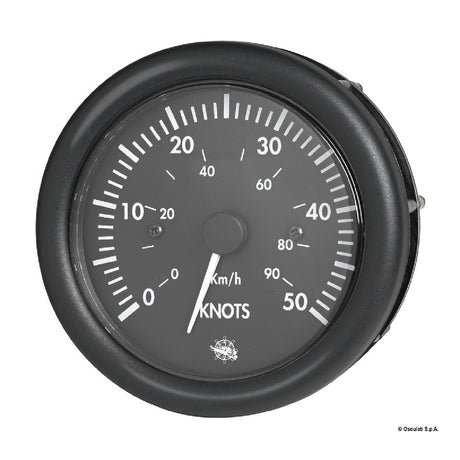 Osculati Speedometer 30-50 knots 12 V black 27.422.01