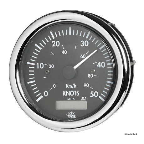 Osculati Speedometer 30-50 knots 12 V black 27.422.01