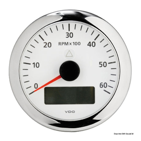 VDO Marine Contagiri ViewLine bianco 3000-7000 RPM