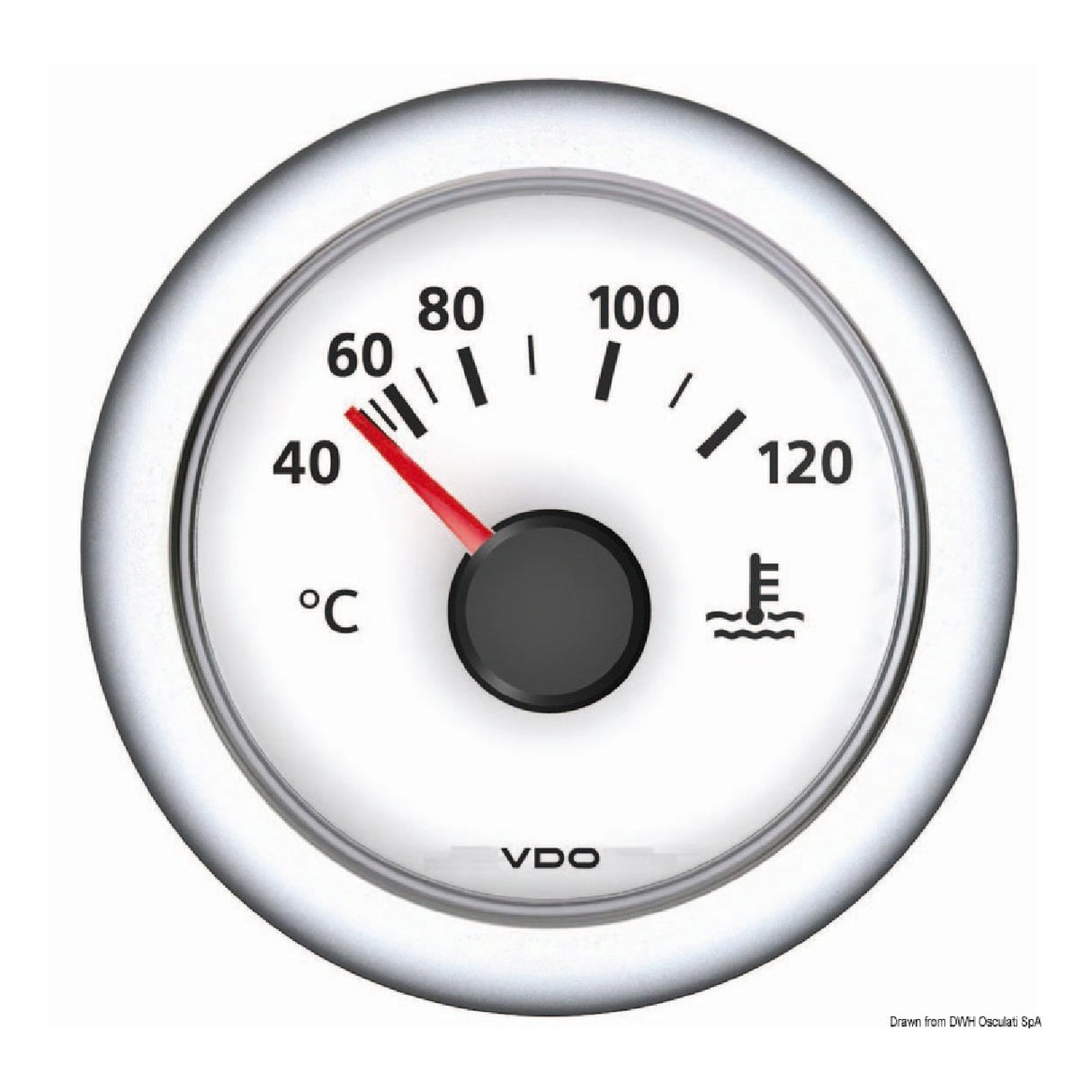 VDO Marine-Wasserthermometer Weiß