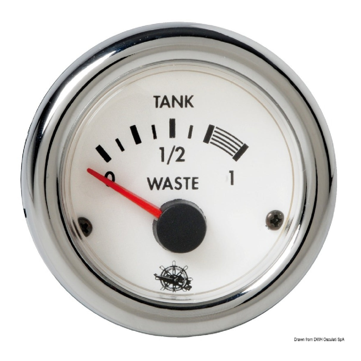 Indicador de agua Osculati Waste GUARDIAN 10-180 12/24 V Cromo Negro 27.538.01