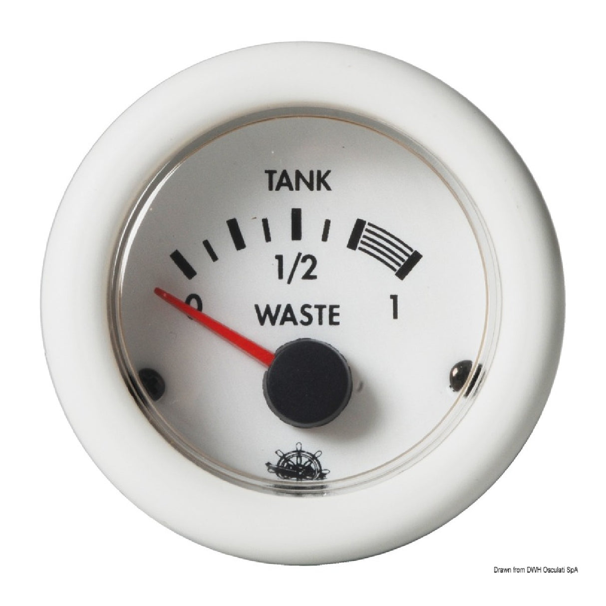 Indicador de agua Osculati Waste GUARDIAN 10-180 12/24 V Cromo Negro 27.538.01