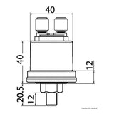 Osculati Oil pressure bulbs 5-10 Bar poles to earth 27.565.00