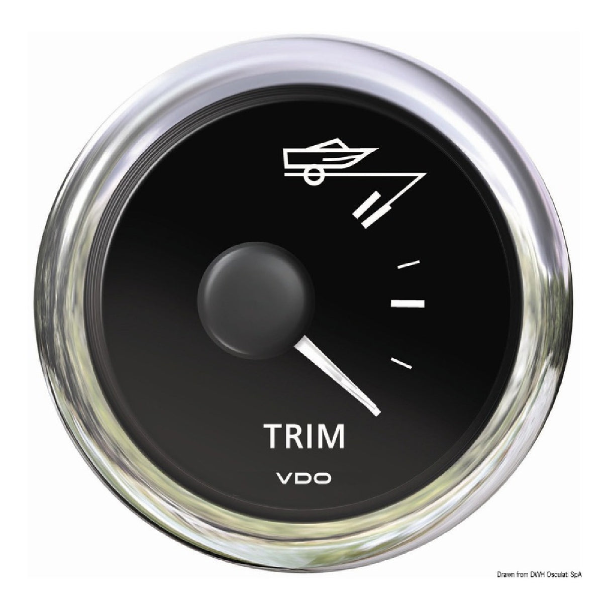 VDO Marine Indicatore trim nero
