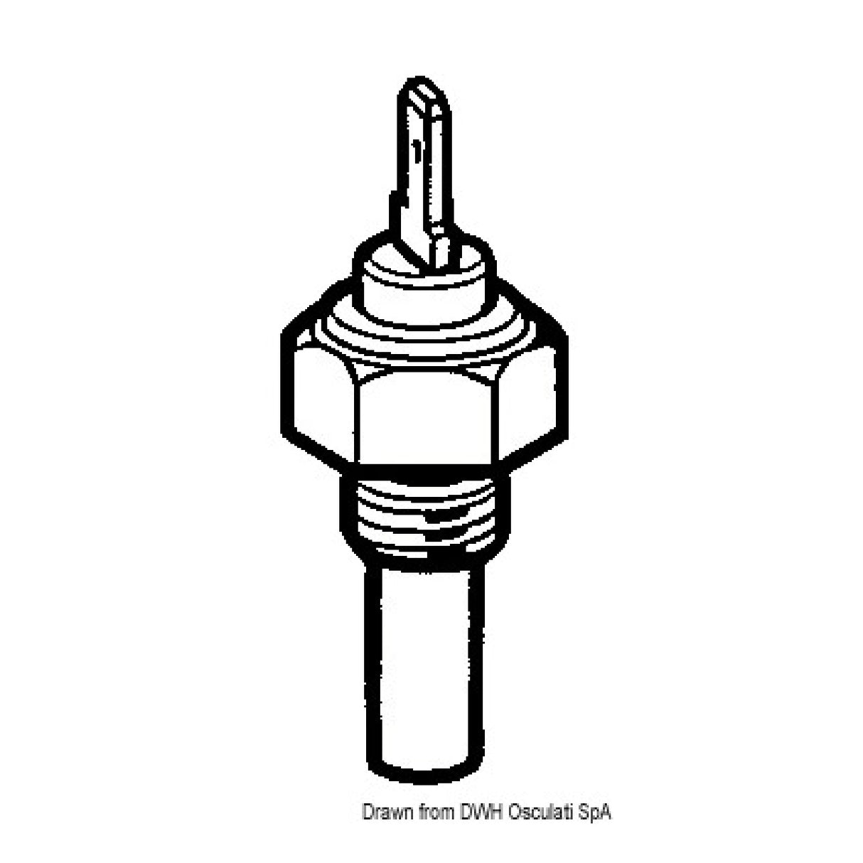 Osculati Öltemperatursensor 50-150 mit Erdungsmastalarm 27.813.00