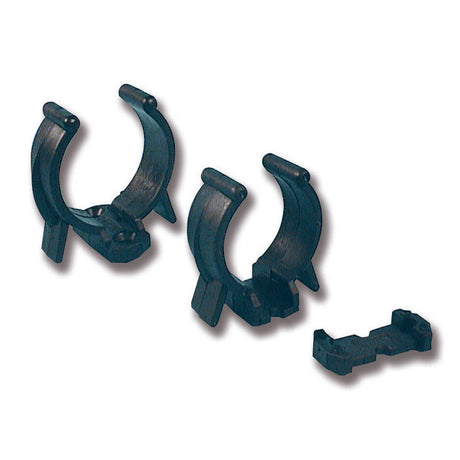 Trem Clips fermaoggetti in nylon nero - 10pz