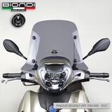 Biondi Cupolino Little Fumé Chiaro con Attacchi Piaggio Beverly 400 HPE 2021-2024