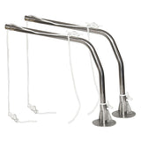 Trem Zweiarmkräne mit Schwenkarmen. Rohrdurchmesser 40 mm. Höhe 700 mm. - 2 Stück.