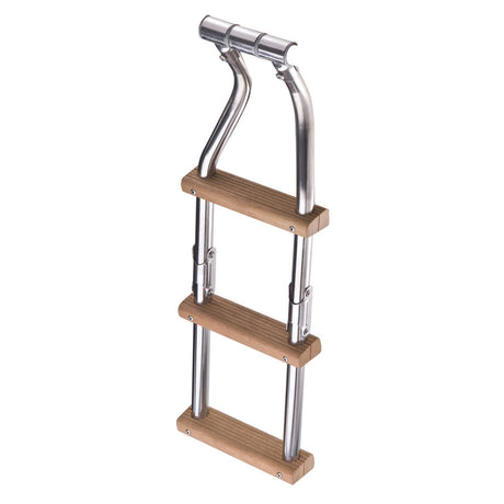 Trem 3-step ladder for platforms, AISI 316