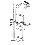 Trem Scaletta pieghevole per specchio di poppa Gradini 2 + 1 = 3