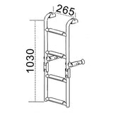 Escalera plegable de popa Trem